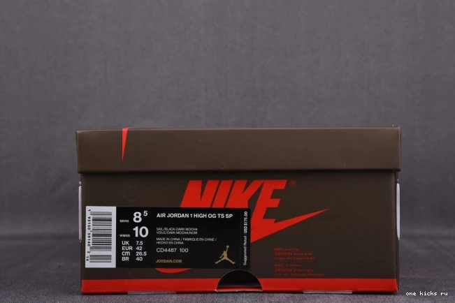 Rep Onekick SP HIGH 1 OG SCOTT' AIR - JORDAN 2.0 CD4487-100 'TRAVIS TS 0606